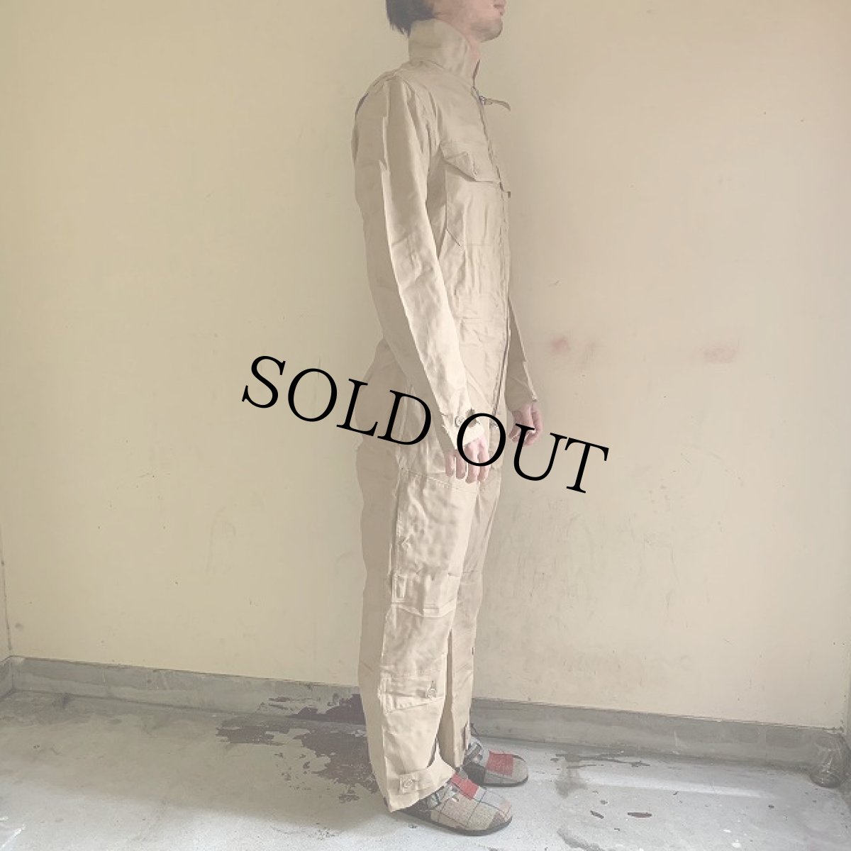 画像4: 50's BUAER-U.S.NAVY Summer Flying Coverall 38 LONG (4)
