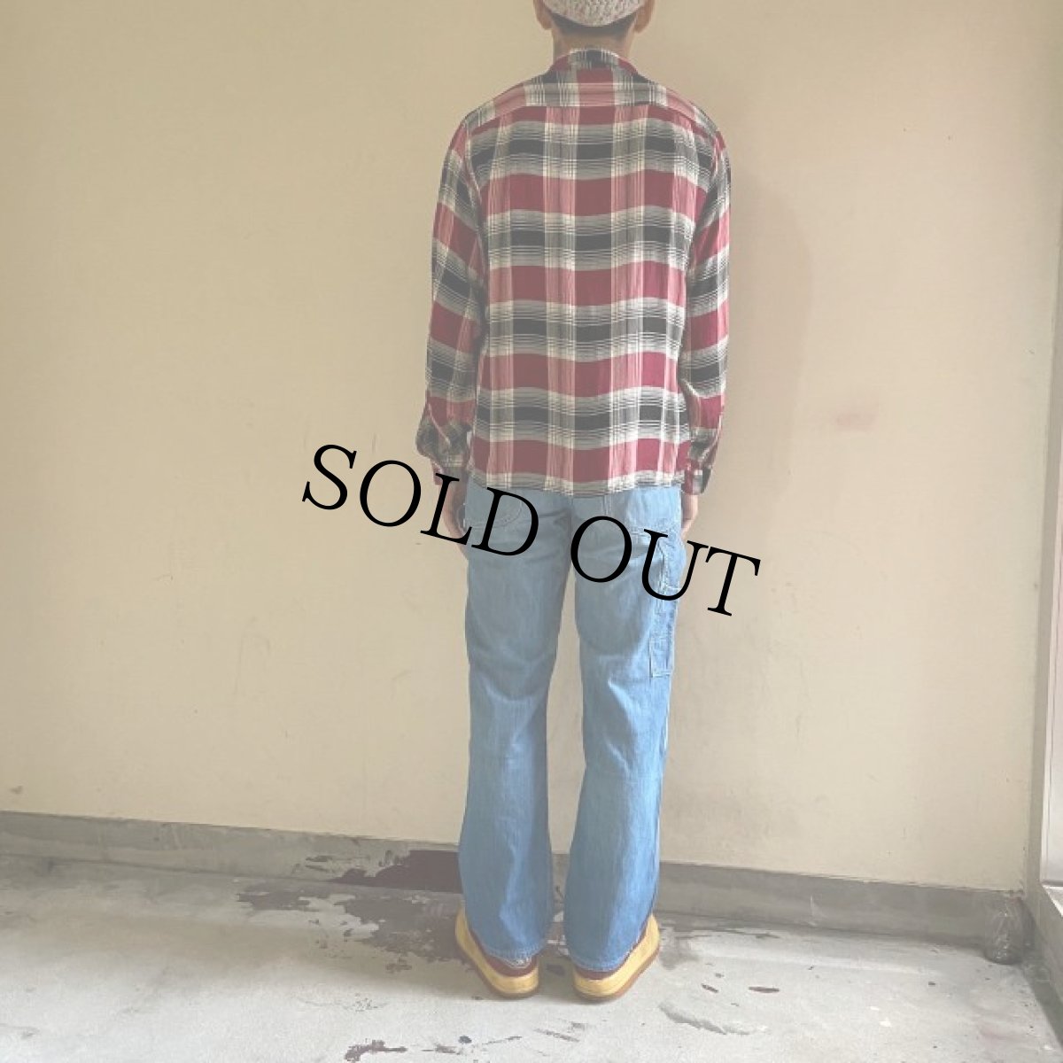 画像4: 50's PENNEY'S TOWNCRAFT チェック柄 オープンカラーシャツ 15-15 1/2 (4)