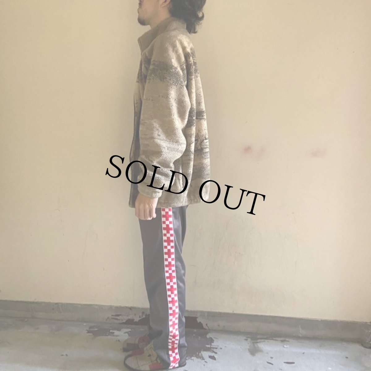 画像4: BLACK MOUNTAIN USA製 しろくま柄 フリースジャケット L (4)