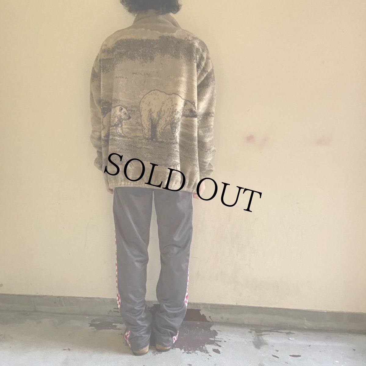 画像5: BLACK MOUNTAIN USA製 しろくま柄 フリースジャケット L (5)