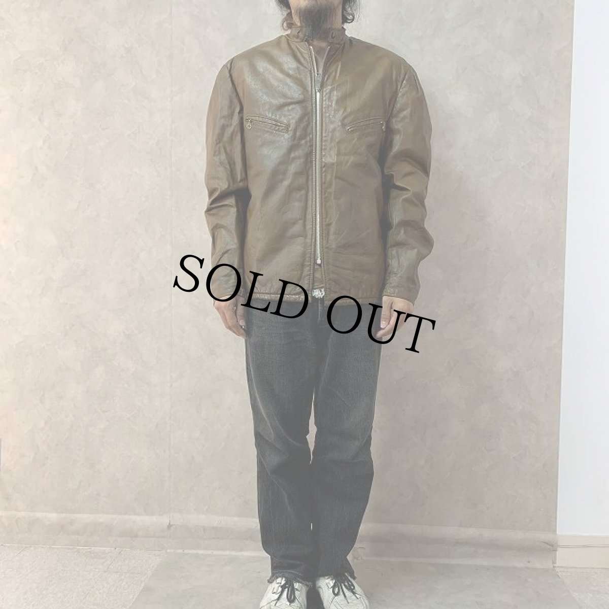 画像2: 70's Schott シングルライダースジャケット 44 (2)