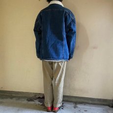 画像4: Levi's 71605-0216 USA製 デニムボアランチコート L (4)