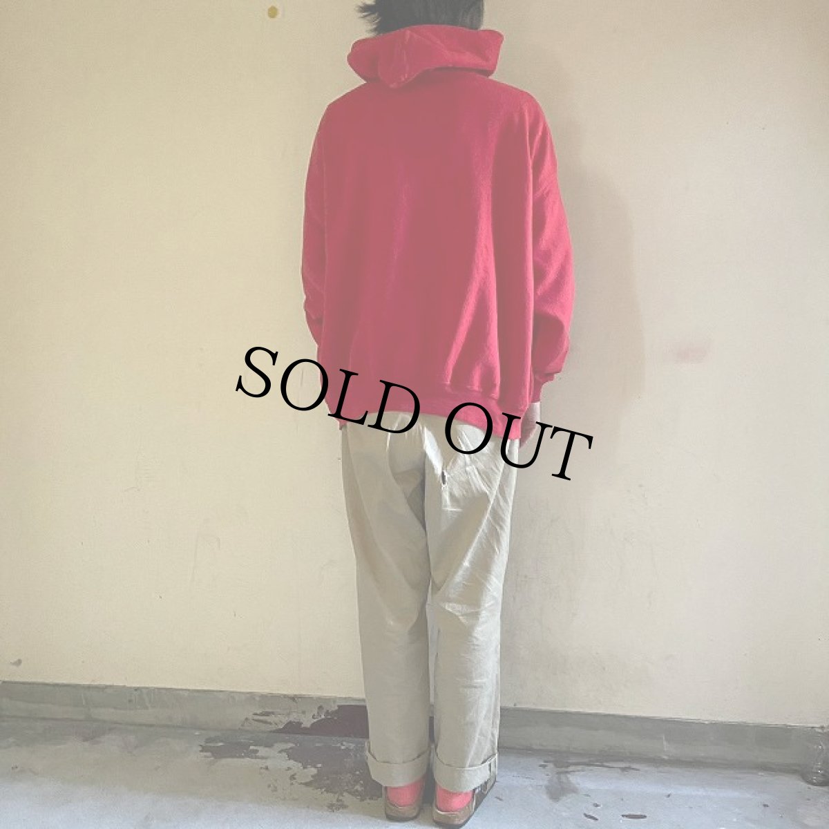 画像4: 90's Budweiser USA製 ロゴプリント スウェットフーディー 2XL (4)