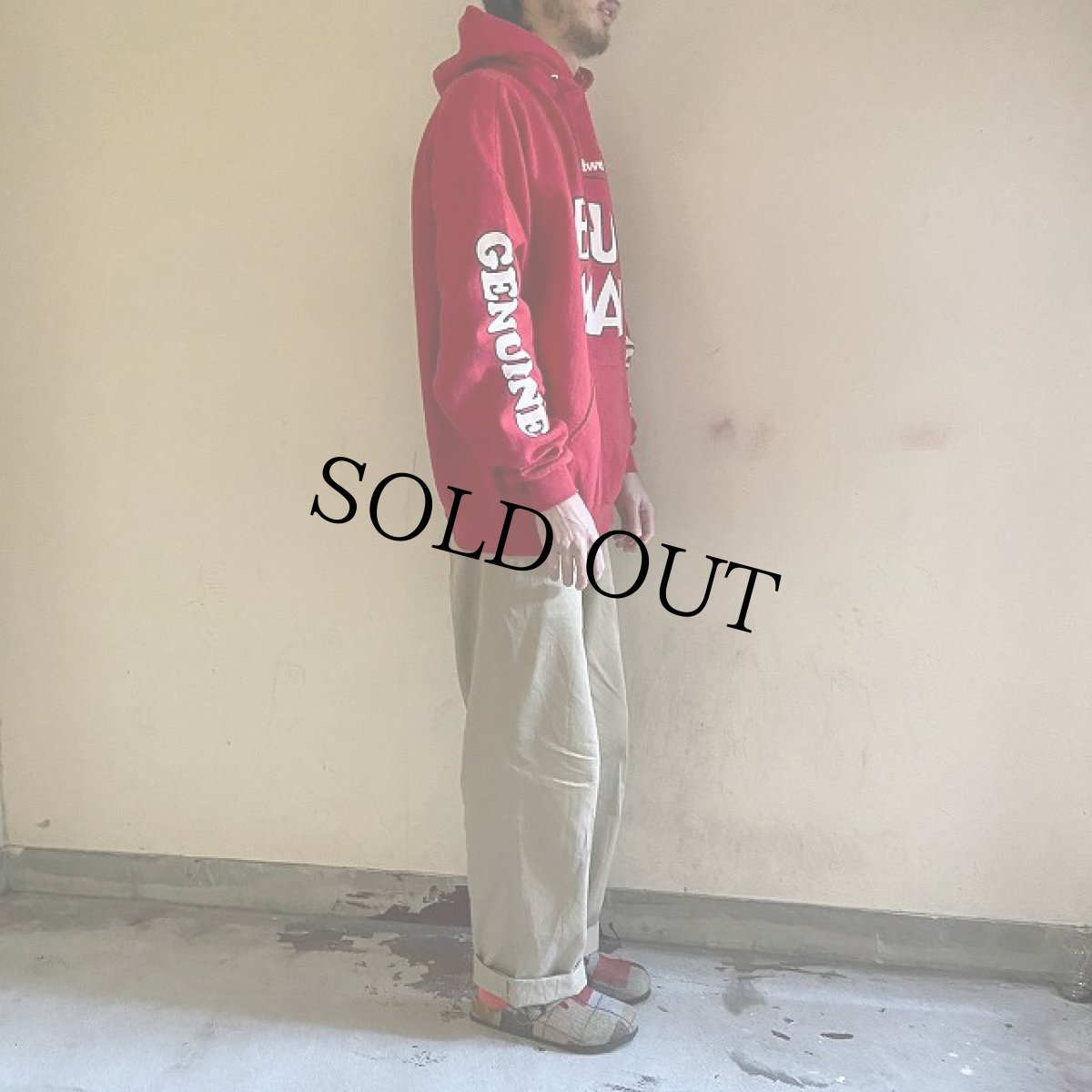 画像3: 90's Budweiser USA製 ロゴプリント スウェットフーディー 2XL (3)