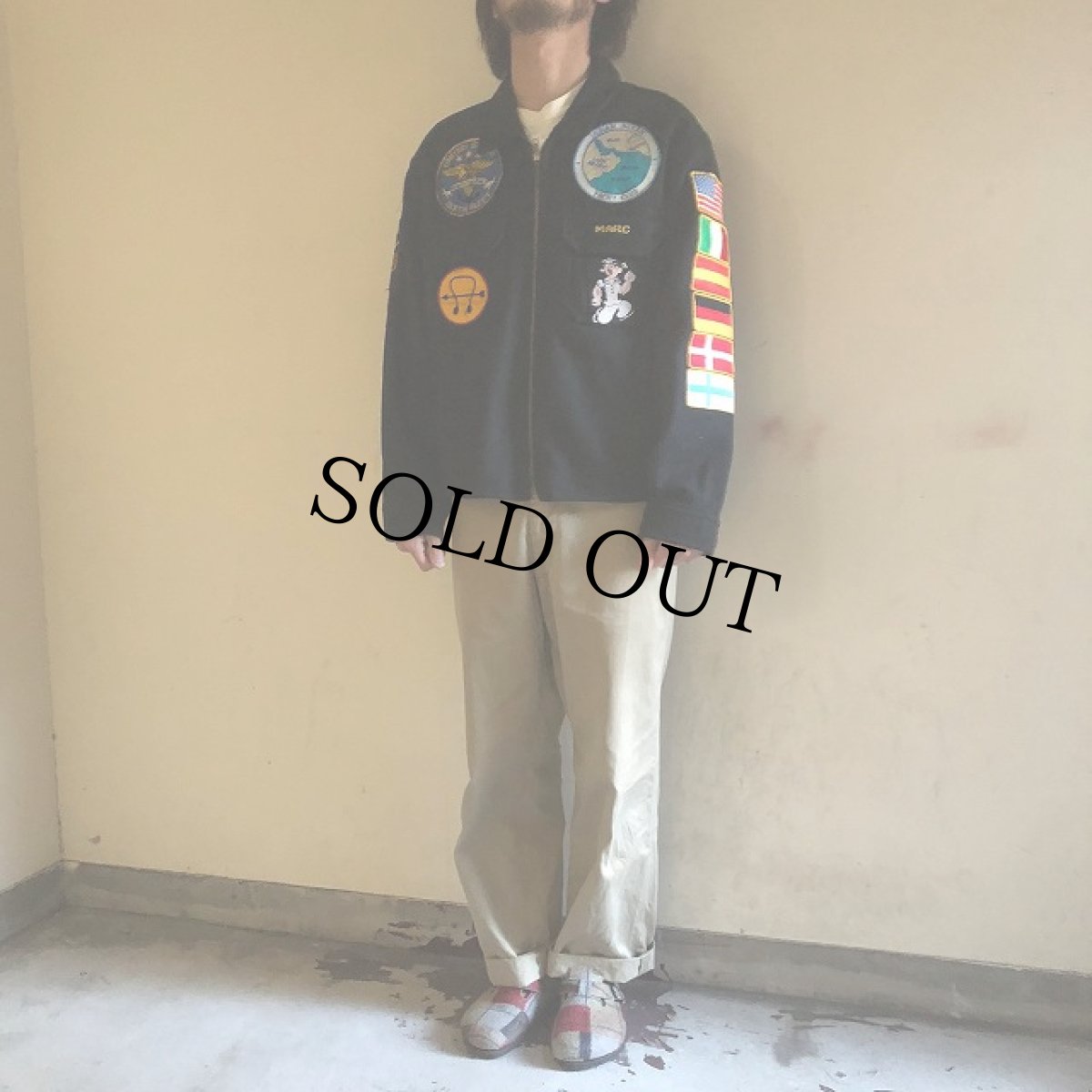 画像3: 80's "MINNESOTA" メルトン スーベニアジャケット (3)