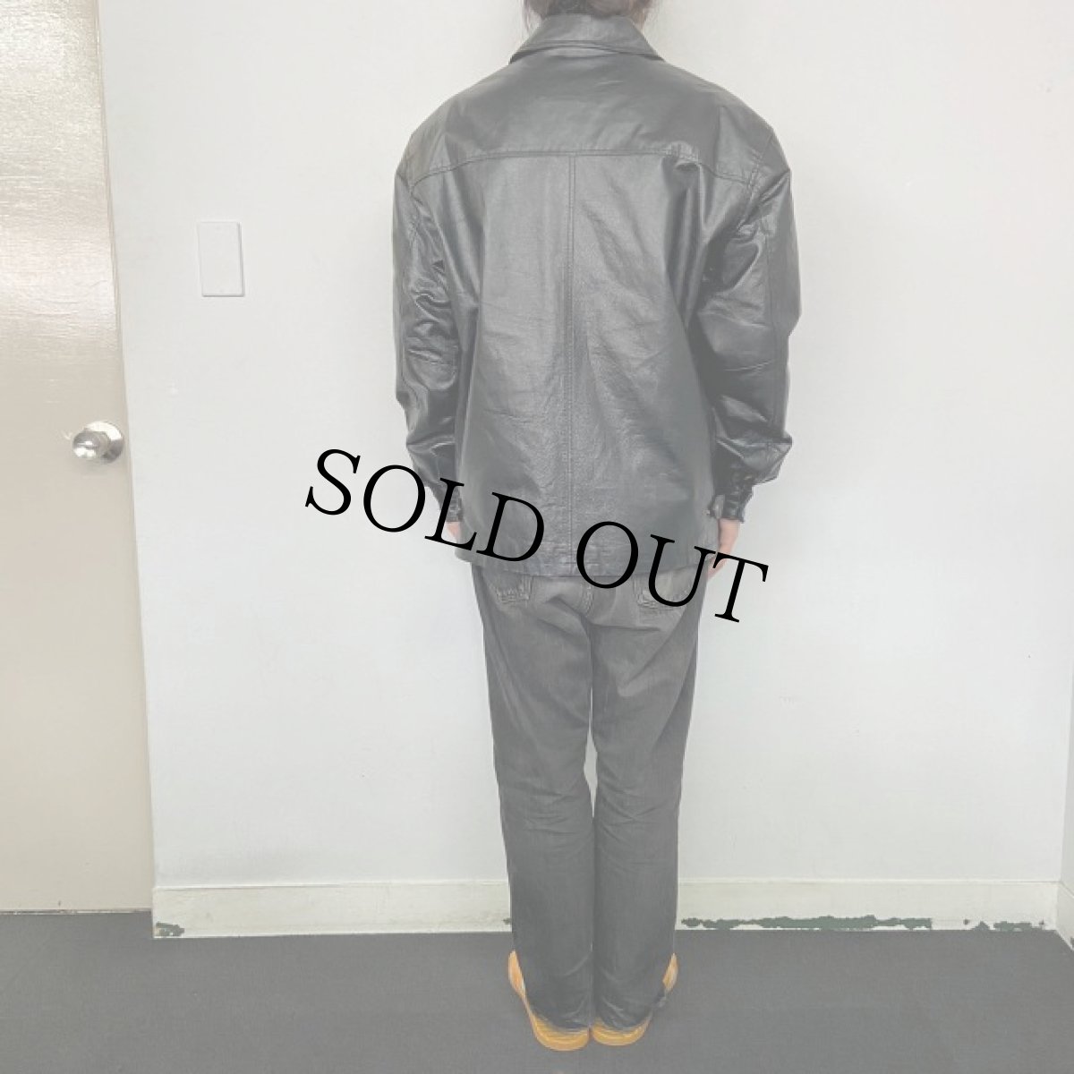 画像4: COUGAR LEATHER レザージャケット BLACK L (4)