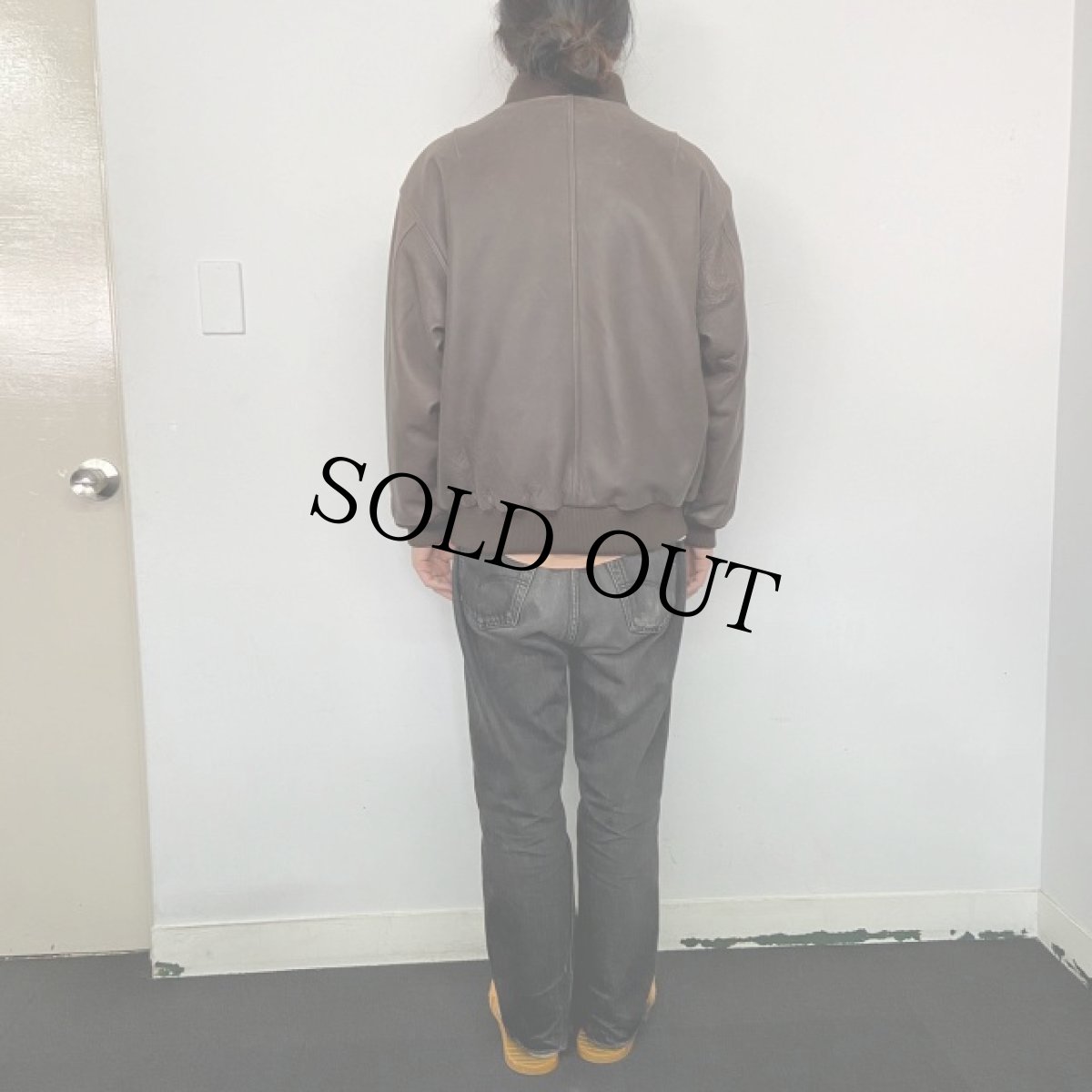 画像4: 90's〜 Eddie Bauer レザージャケット M (4)