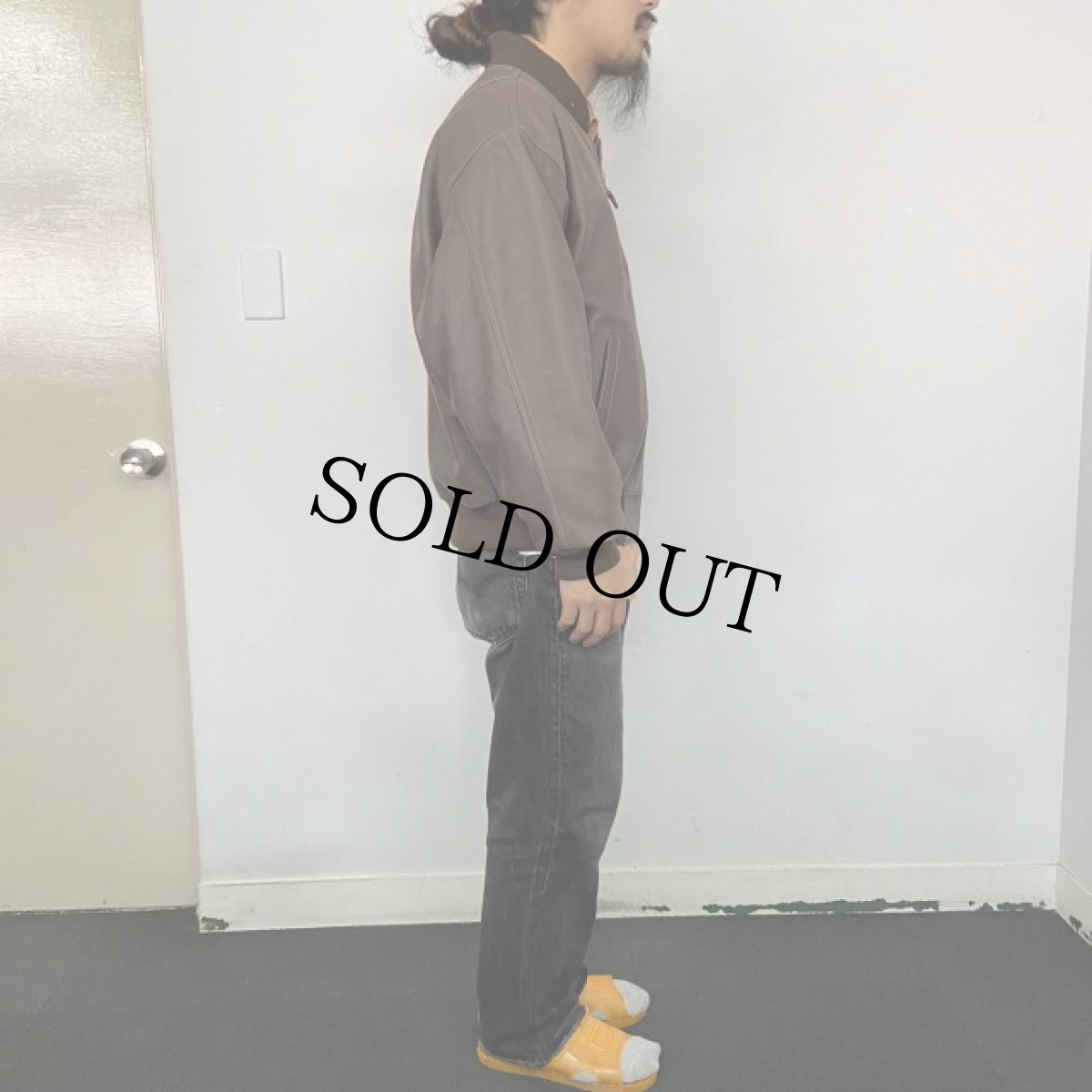 画像3: 90's〜 Eddie Bauer レザージャケット M (3)