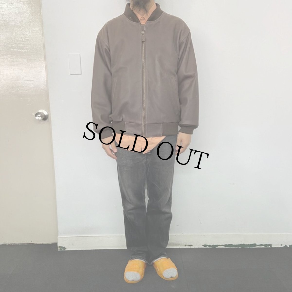 画像2: 90's〜 Eddie Bauer レザージャケット M (2)