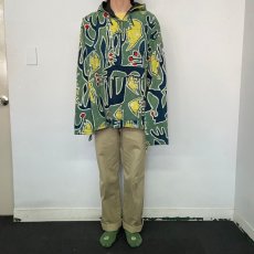 画像2: 総柄コットンアノラックパーカー (2)