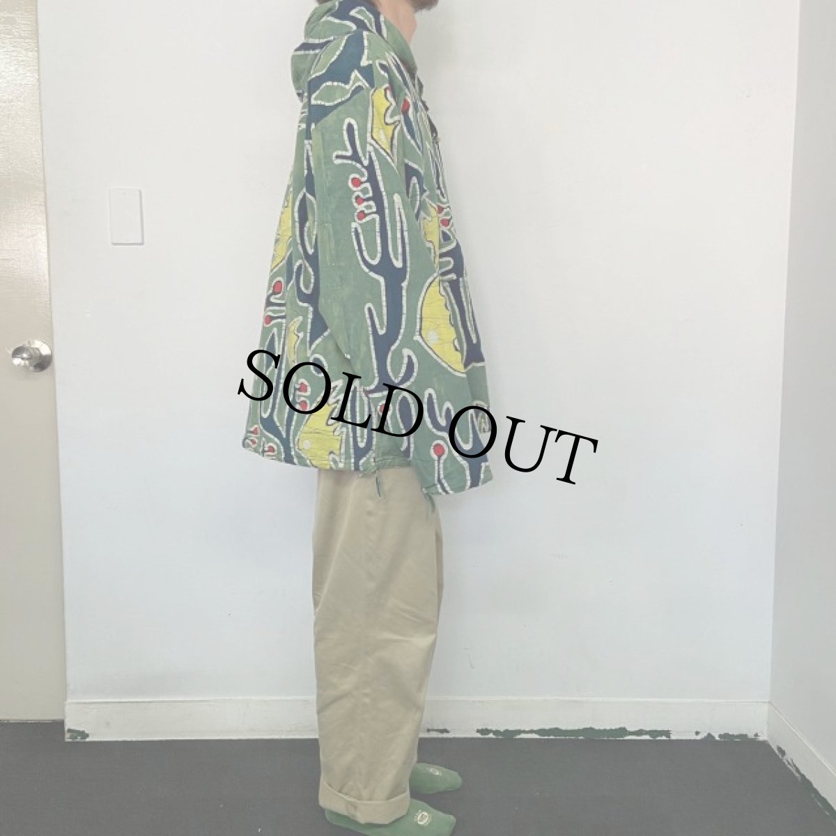 画像3: 総柄コットンアノラックパーカー (3)