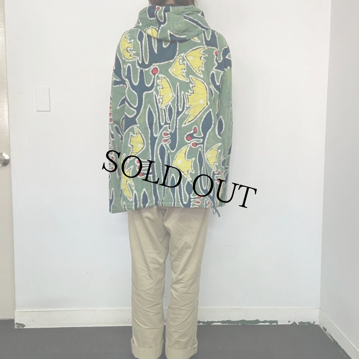 画像4: 総柄コットンアノラックパーカー (4)