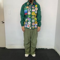 画像3: ワッペン&バッチ付き ナイロンコーチジャケット (3)
