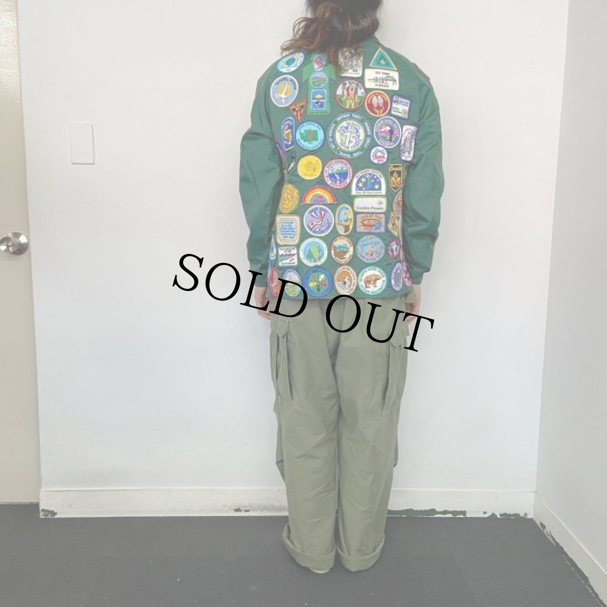 画像5: ワッペン&バッチ付き ナイロンコーチジャケット (5)