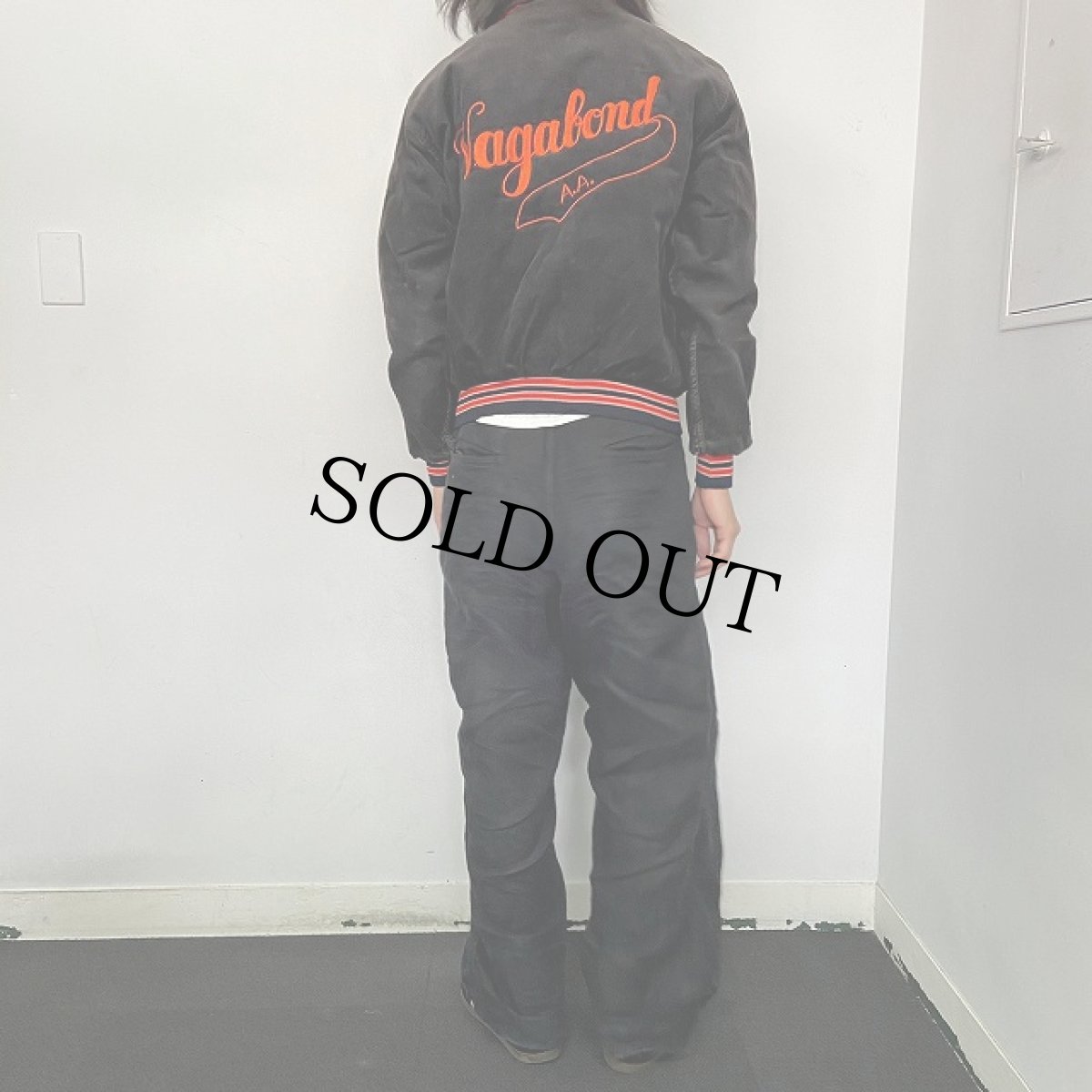 画像5: 80's Rennoe "Vagabond" チェーン刺繍 コーデュロイスタジャン M (5)