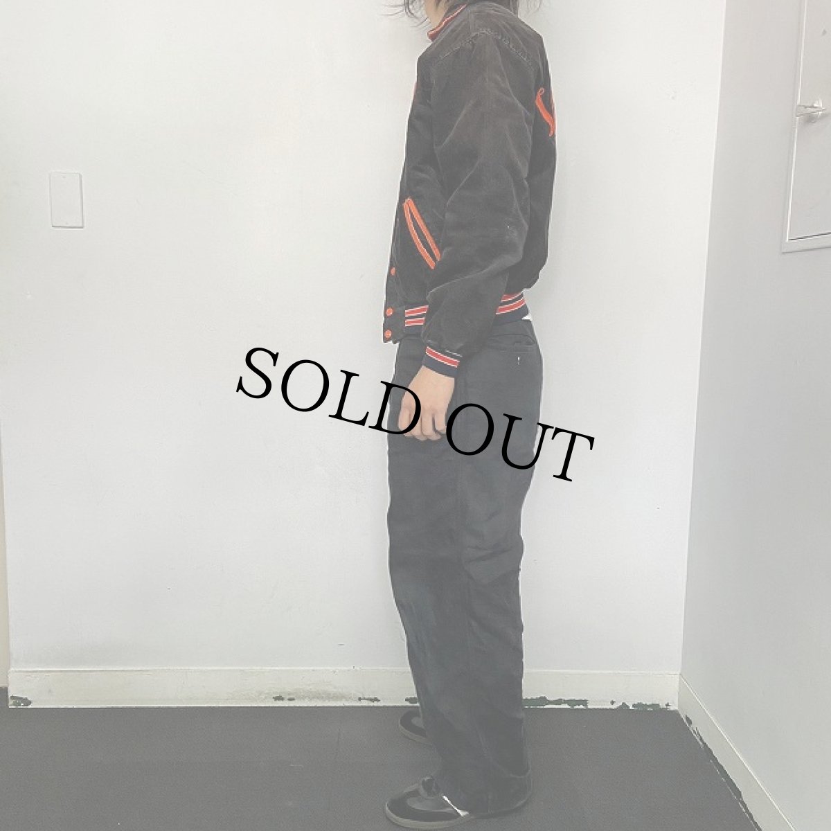 画像4: 80's Rennoe "Vagabond" チェーン刺繍 コーデュロイスタジャン M (4)