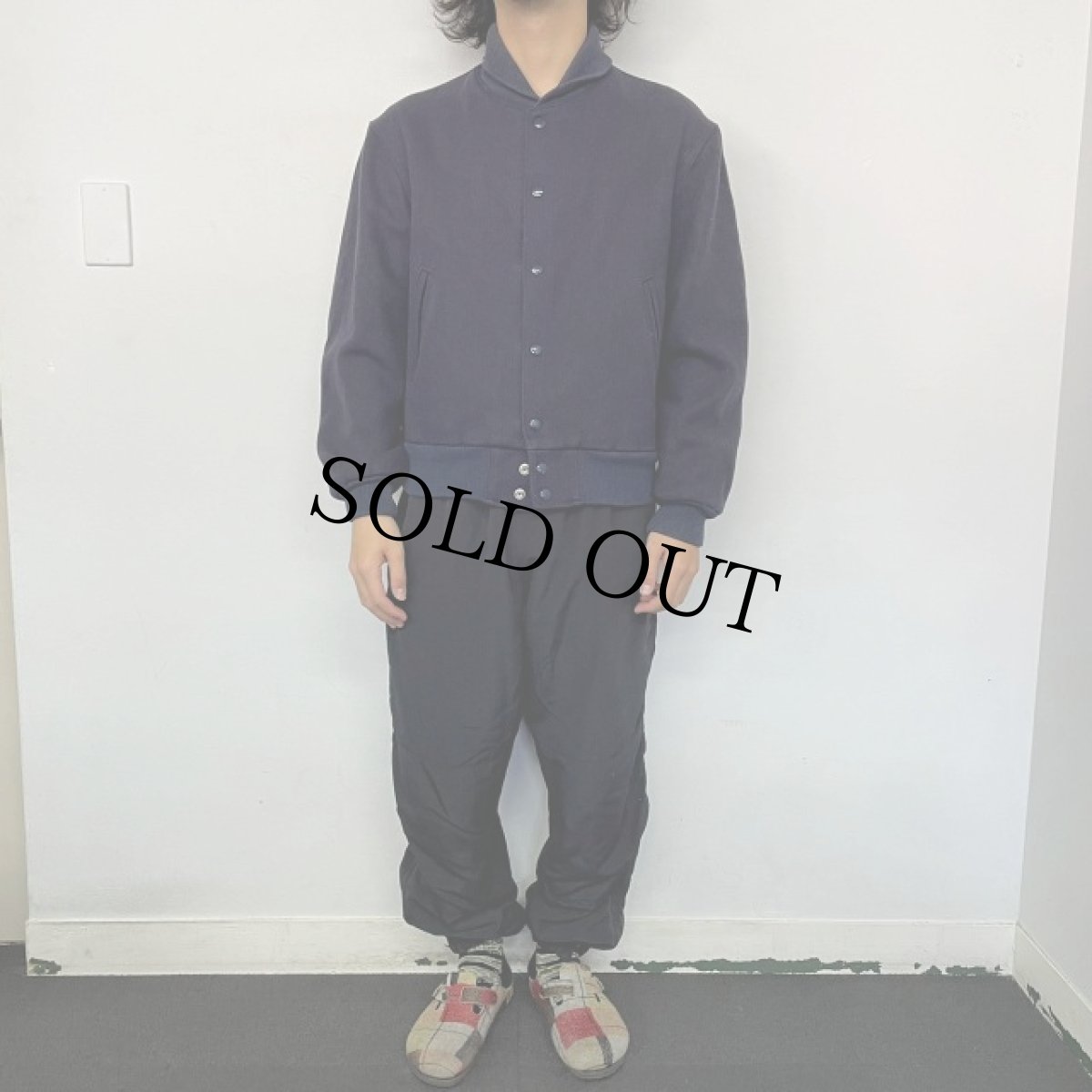 画像2: J.CREW ショールカラー ウールスタジャン M (2)