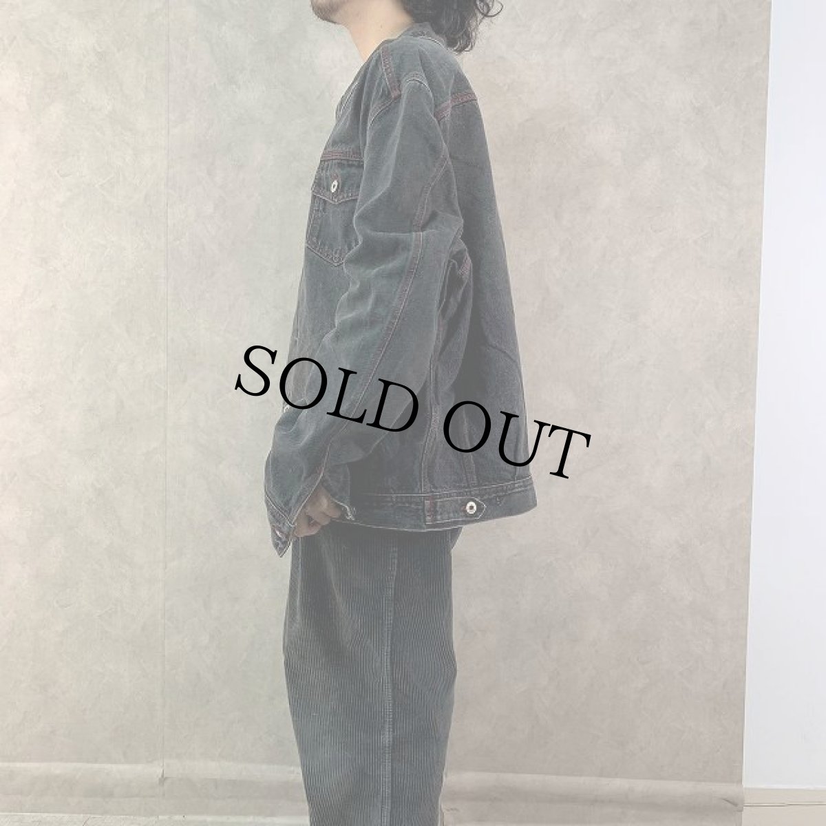 画像3: 80's〜90's GUESS USA製 ブラックデニムジャケット 4XL (3)