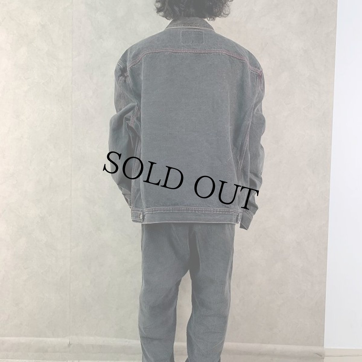 画像4: 80's〜90's GUESS USA製 ブラックデニムジャケット 4XL (4)