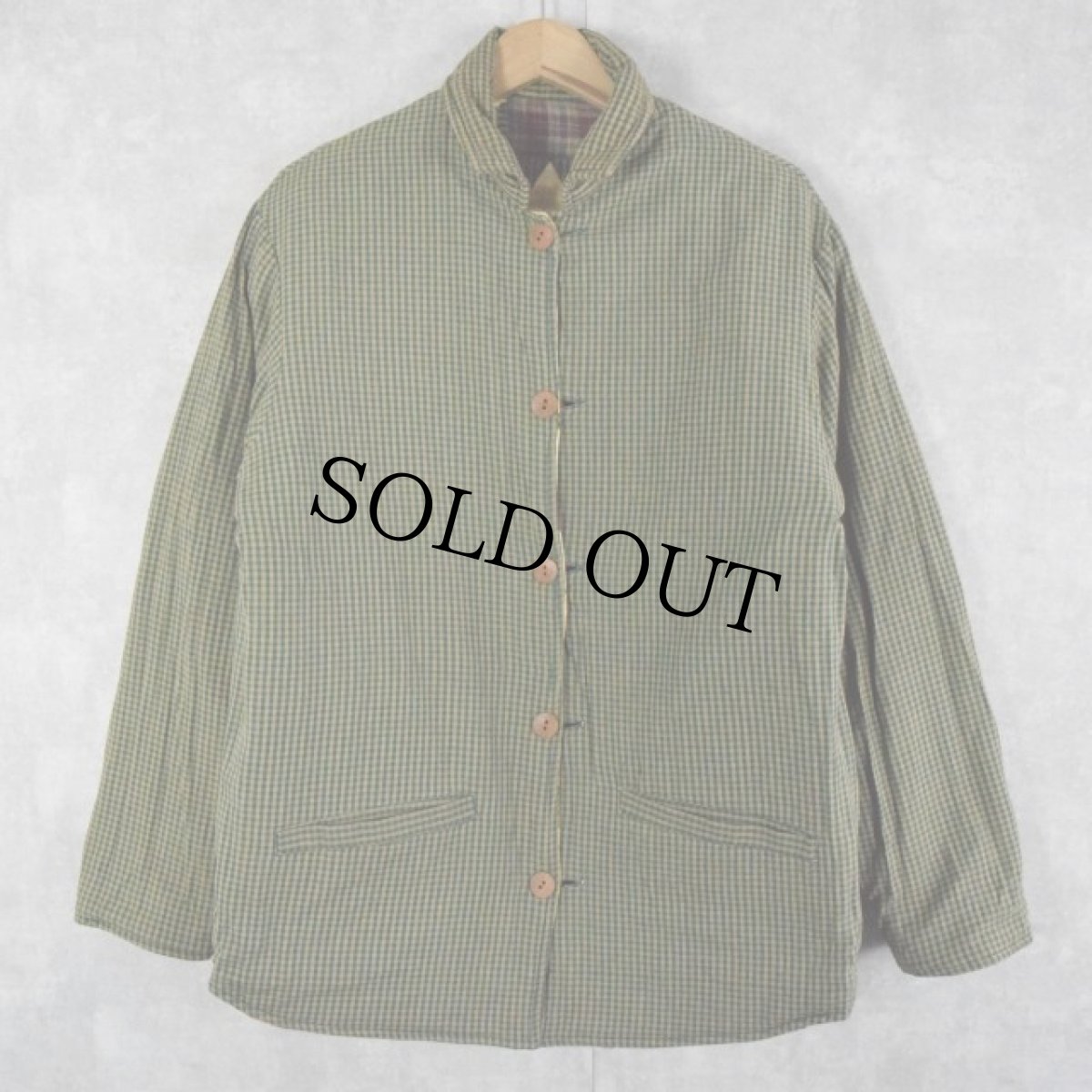 画像2: 80's~ Patch Magic パッチワーク＆ギンガムチェック リバーシブル キルティングジャケット (2)