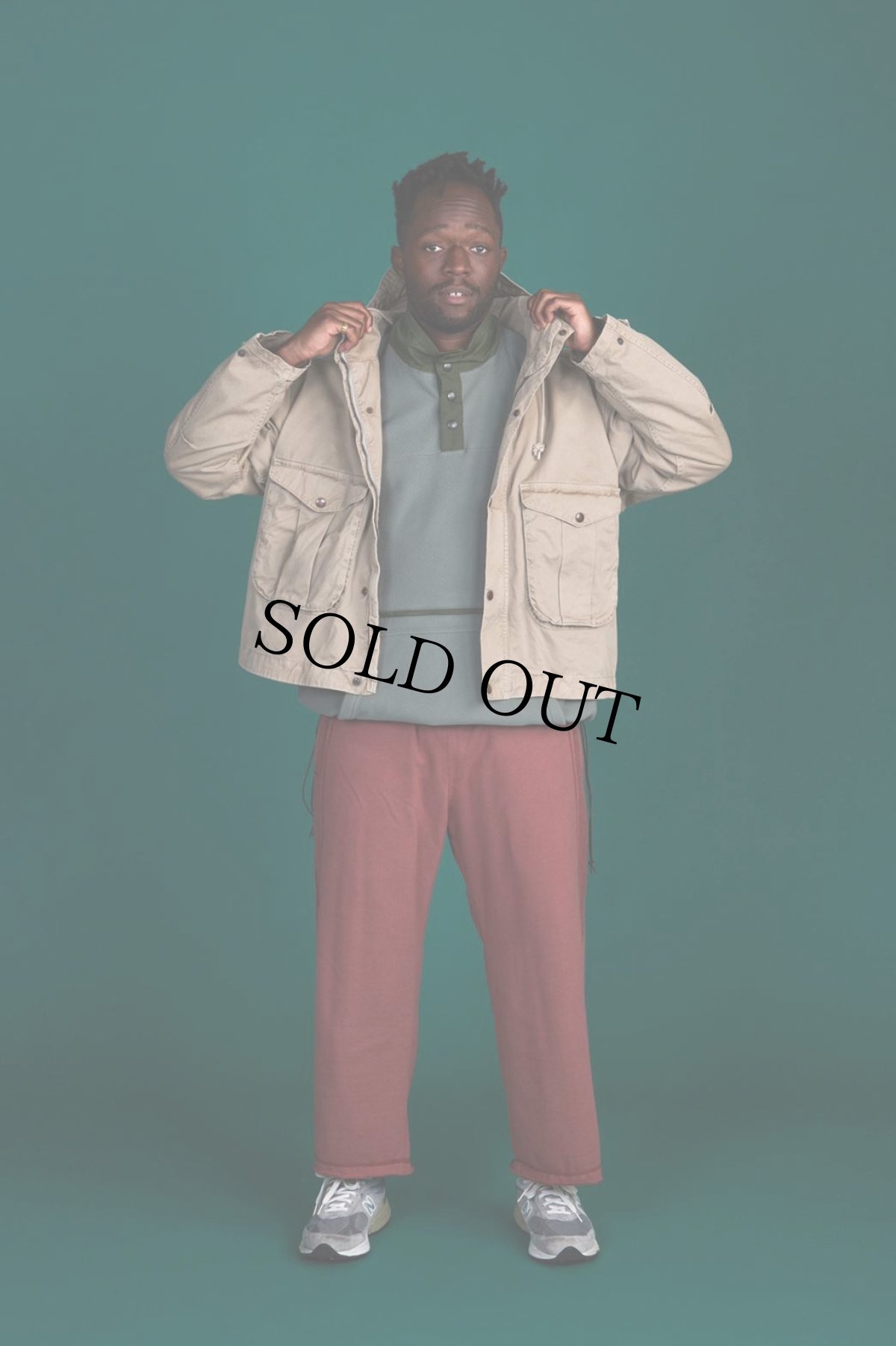 画像2: GOFUKUSAY "BUM SWEAT PANTS" R.BROWN 【FREE】 (2)