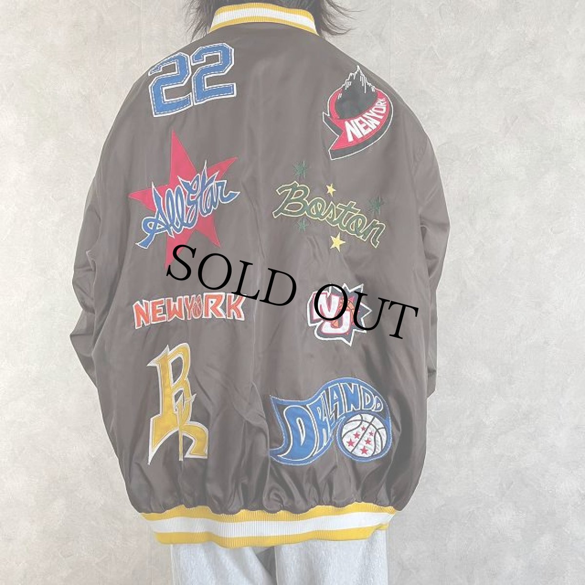 画像5: FAMSCORE NBAチームワッペン付き スタジャン 2XL (5)