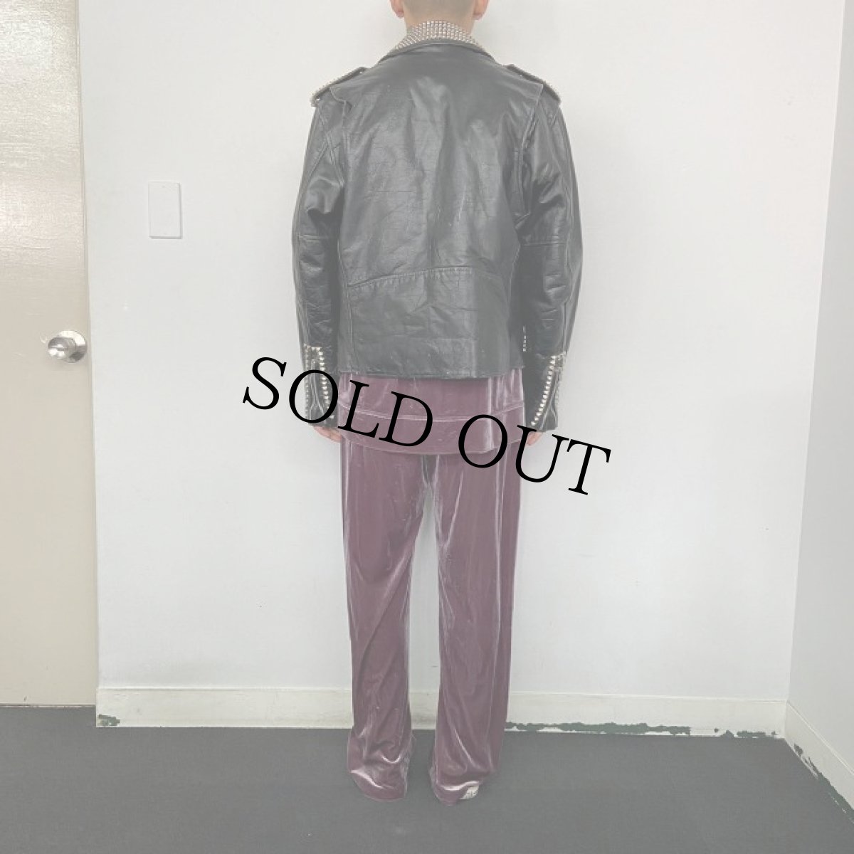 画像5: VINTAGE スタッズカスタム ダブルライダースジャケット (5)