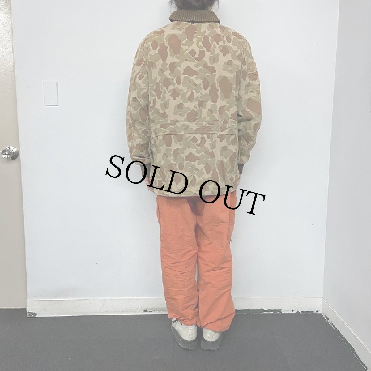 画像4: 60's RED HEAD ダックハンターカモ柄 ショールカラー ハンティングジャケット (4)