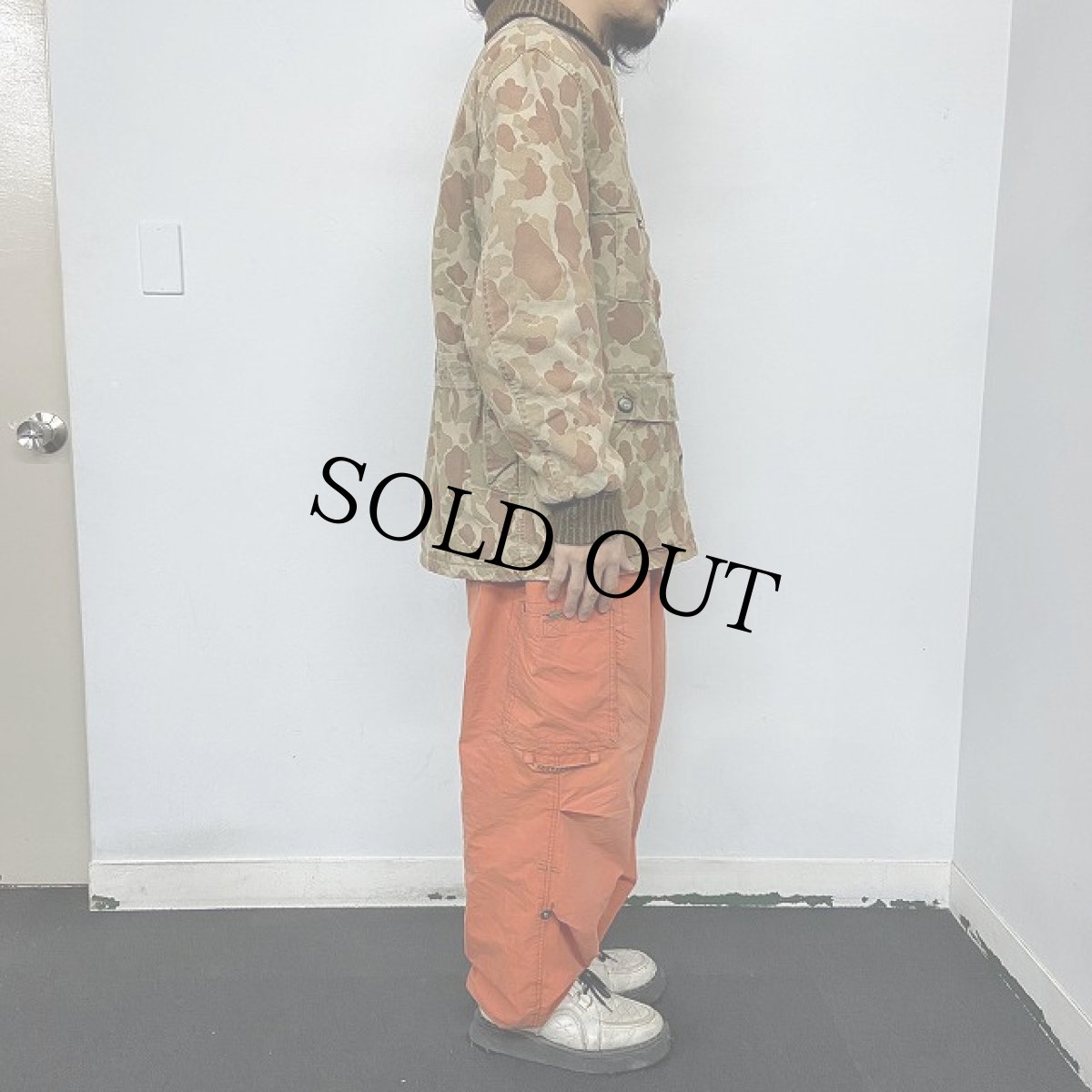 画像3: 60's RED HEAD ダックハンターカモ柄 ショールカラー ハンティングジャケット (3)