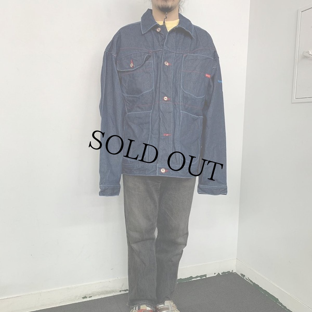 画像3: PLATINUM FUBU "Muhammad Ali" バックプリント デニムジャケット XL (3)