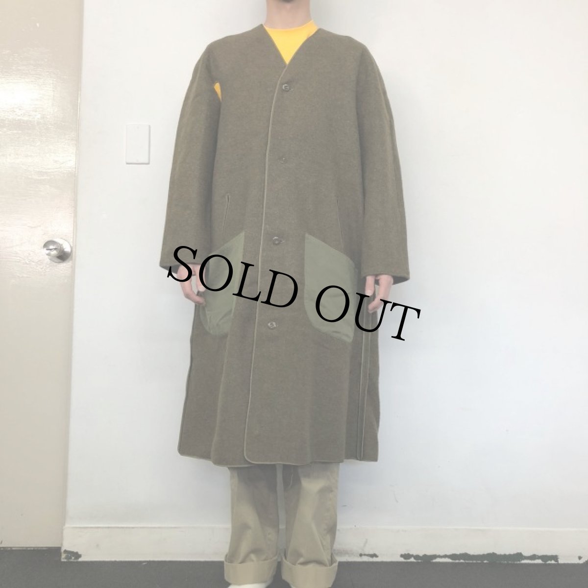 画像2: 40's U.S.ARMY M-50 ウールライナーコート 37L (2)