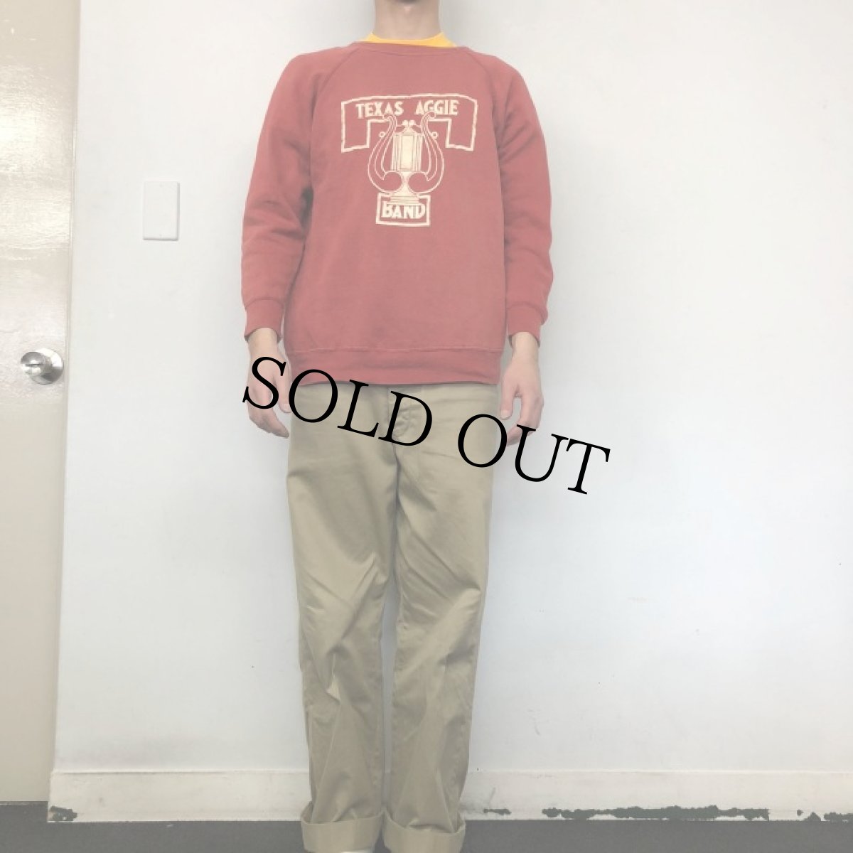 画像2: 60's TEXAS AGGIE フロッキープリントスウェット (2)