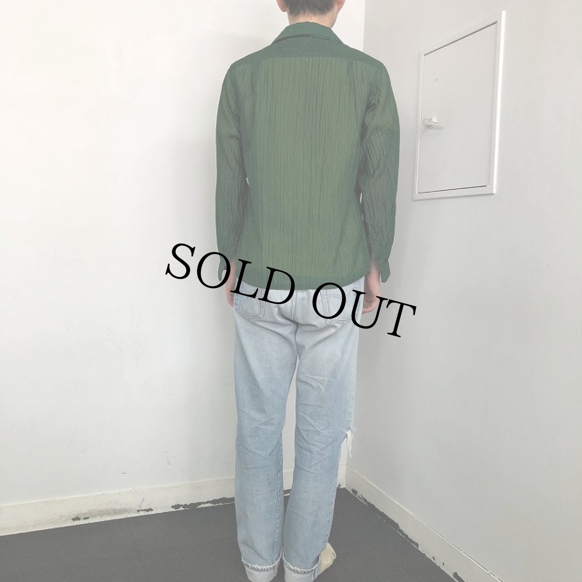 画像4: 50〜60's PENNEY'S TOWNCRAFT シアサッカーシャツ SMALL (4)