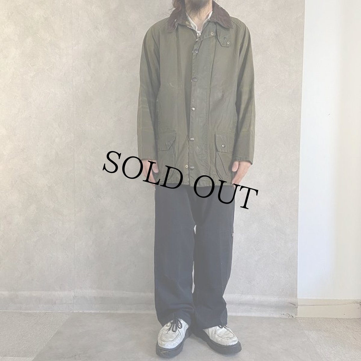 画像2: 80's Barbour ENGLAND製 "BEAUFORT" 2ワラント (2)