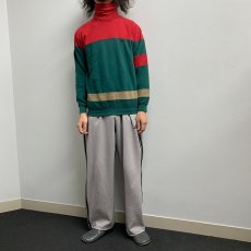 画像2: 90's POLO Ralph Lauren ロゴワッペン付き タートルネックスウェット L (2)