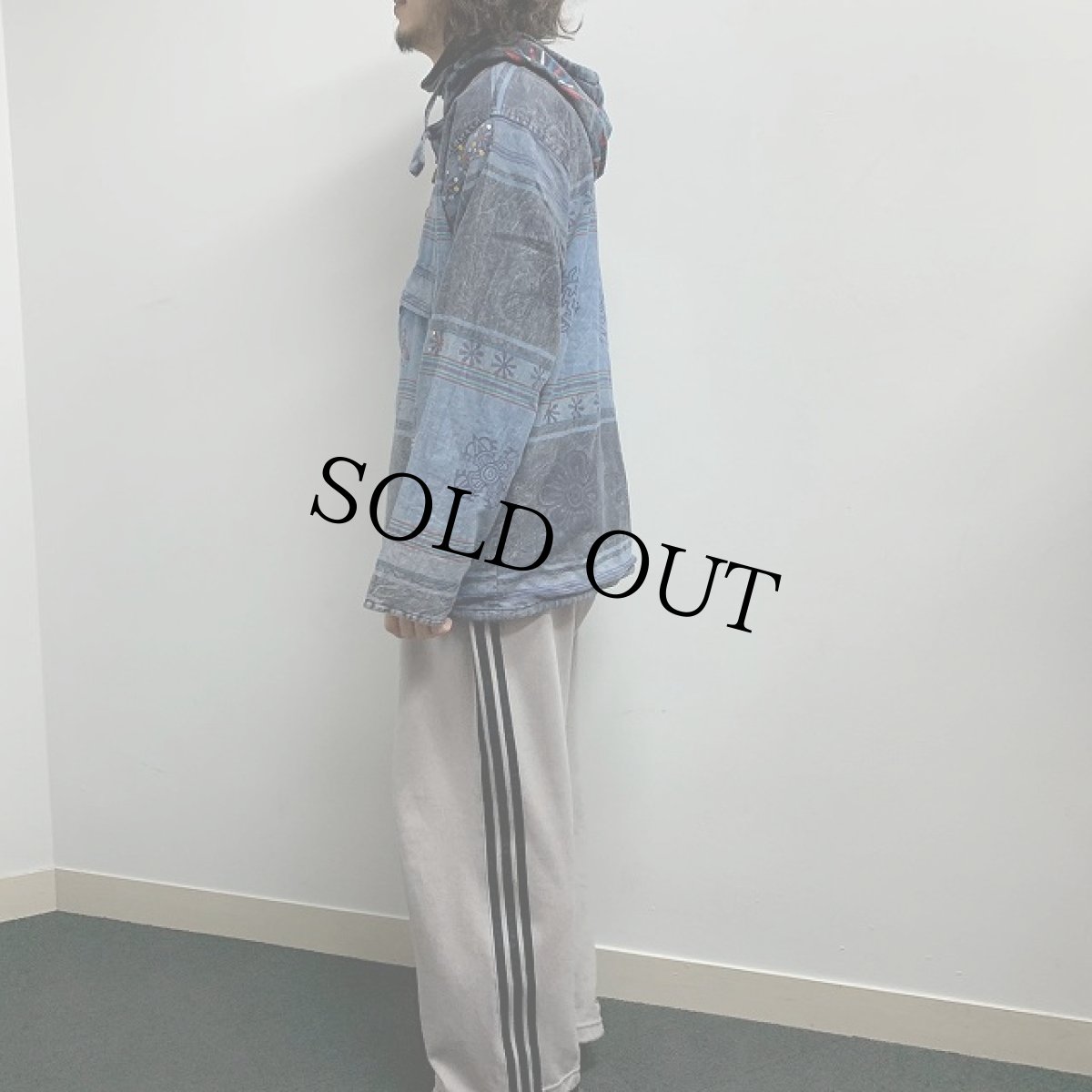 画像3: NEPAL製 ネイティブ柄 アノラックパーカー XXXL (3)