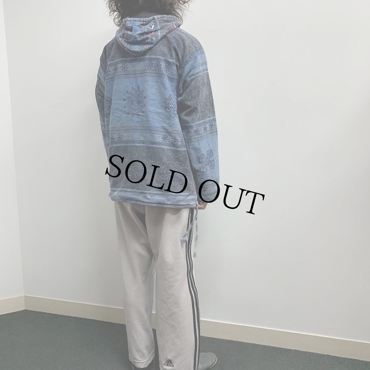 画像4: NEPAL製 ネイティブ柄 アノラックパーカー XXXL (4)