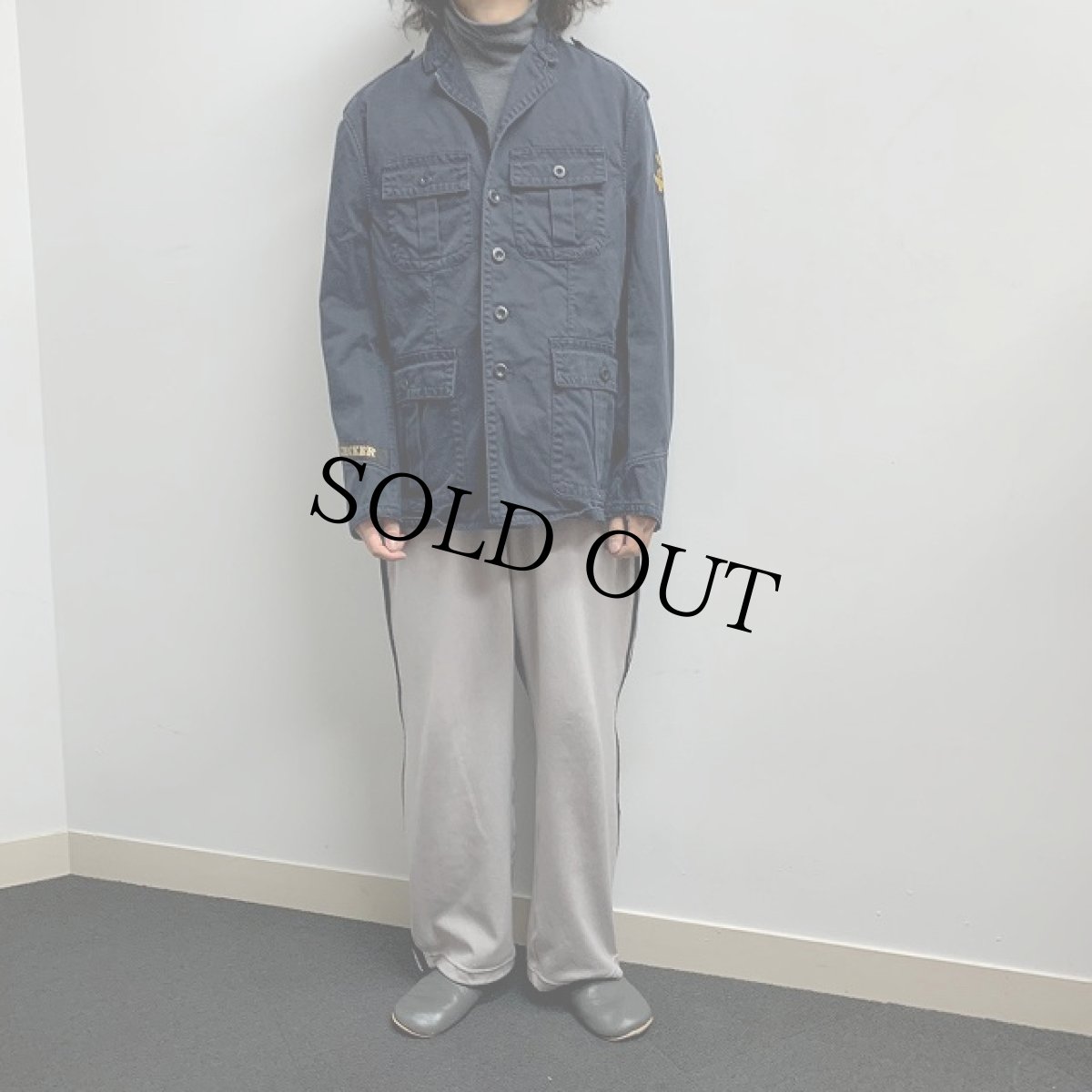 画像2: POLO Ralph Lauren ファティーグTYPE ミリタリージャケット XL (2)