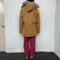 画像4: 〜90's Carhartt USA製 ダック地 内キルティング ミシガンチョアコート フード付き LARGE TALL (4)