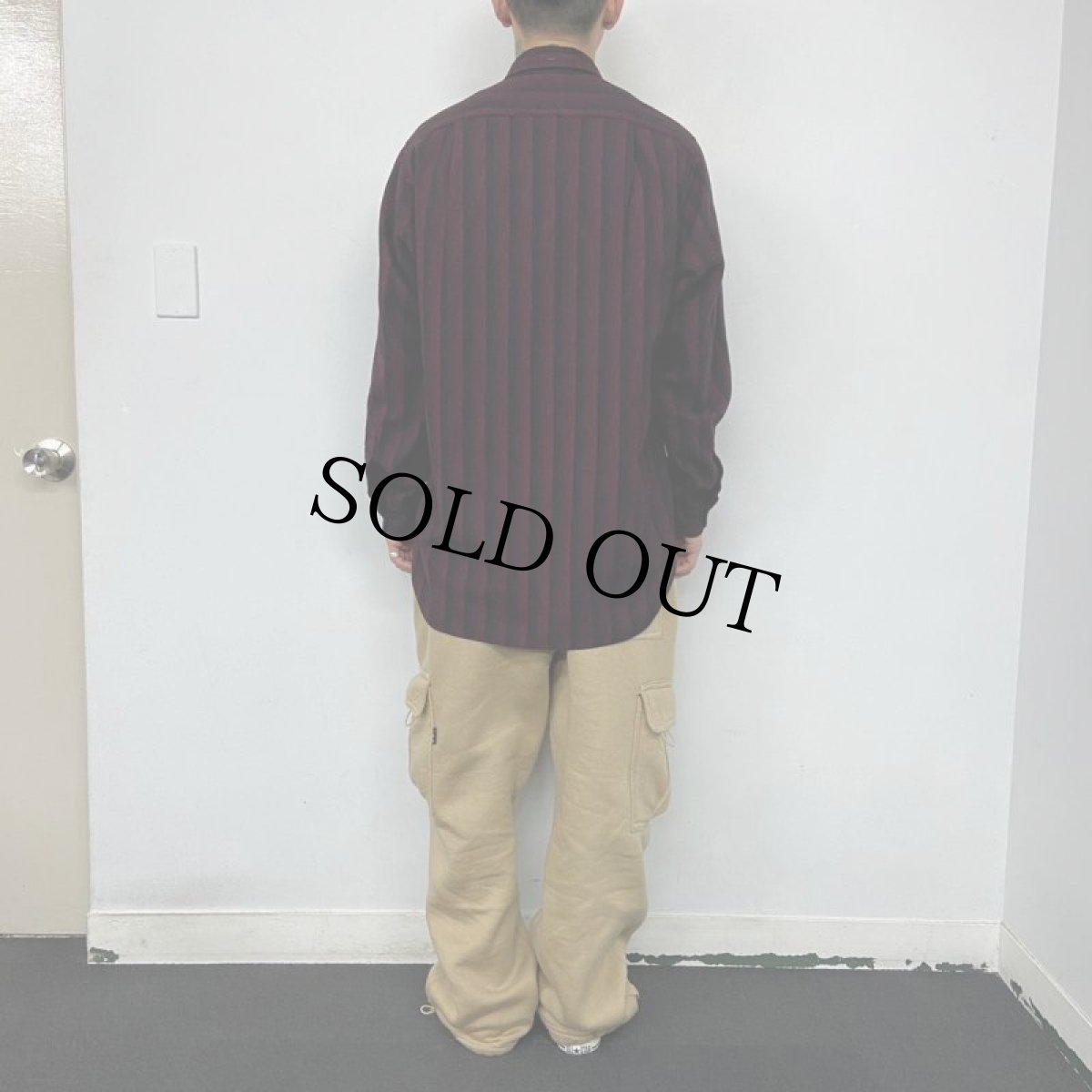 画像4: 60's Pendleton オンブレーストライプ柄 ウールシャツ (4)