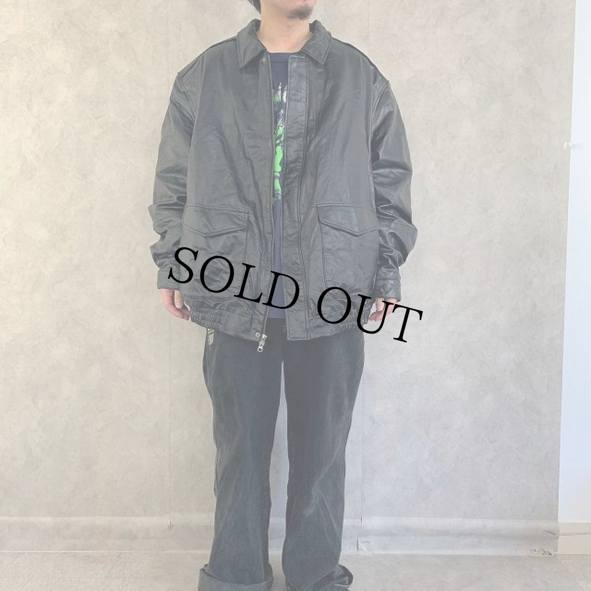 画像2: KING SIZE レザージャケット 3XL (2)