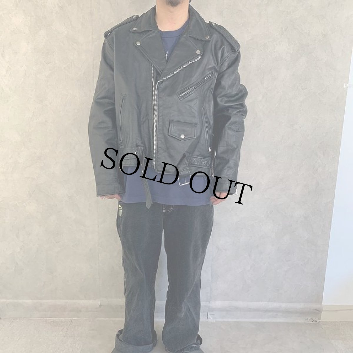 画像2: UNIVERSAL STUDIOS "TERMINATOR 2" ダブルライダースジャケット 50 (2)