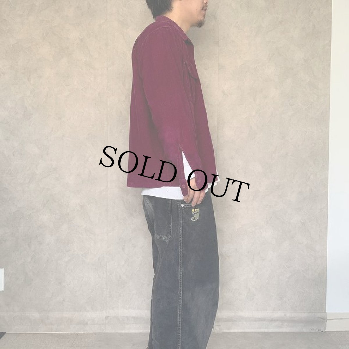 画像3: 50's Pilgrim コーデュロイオープンカラーシャツ L (3)