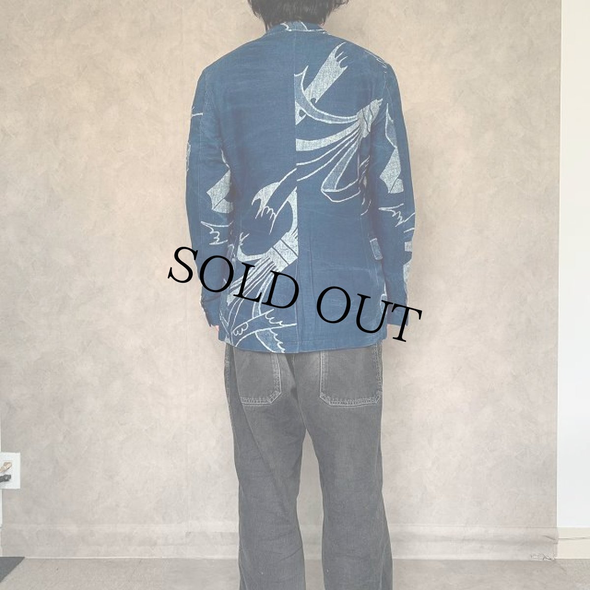 画像4: POLO Ralph Lauren 藍染め コットンリネン テーラードジャケット 40R (4)