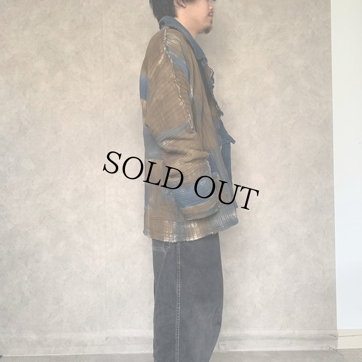 画像3: 90's 泥染め インサイドアウトサイドデザインジャケット Ｍ (3)