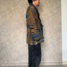 画像3: 90's 泥染め インサイドアウトサイドデザインジャケット Ｍ (3)