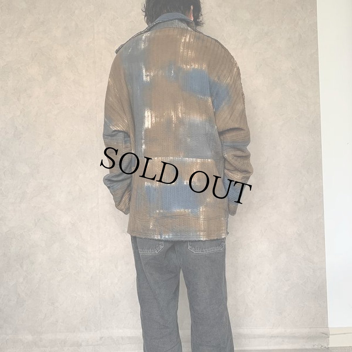 画像4: 90's 泥染め インサイドアウトサイドデザインジャケット Ｍ (4)