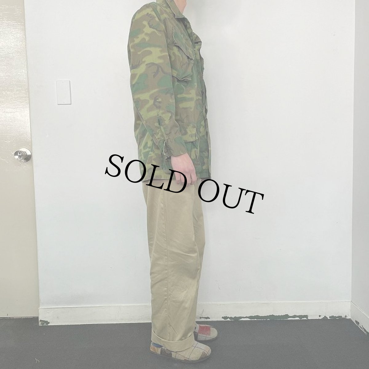 画像3: 60's U.S.ARMY ERDL迷彩 グリーンリーフ ジャングルファティーグジャケット 4th S-R (3)