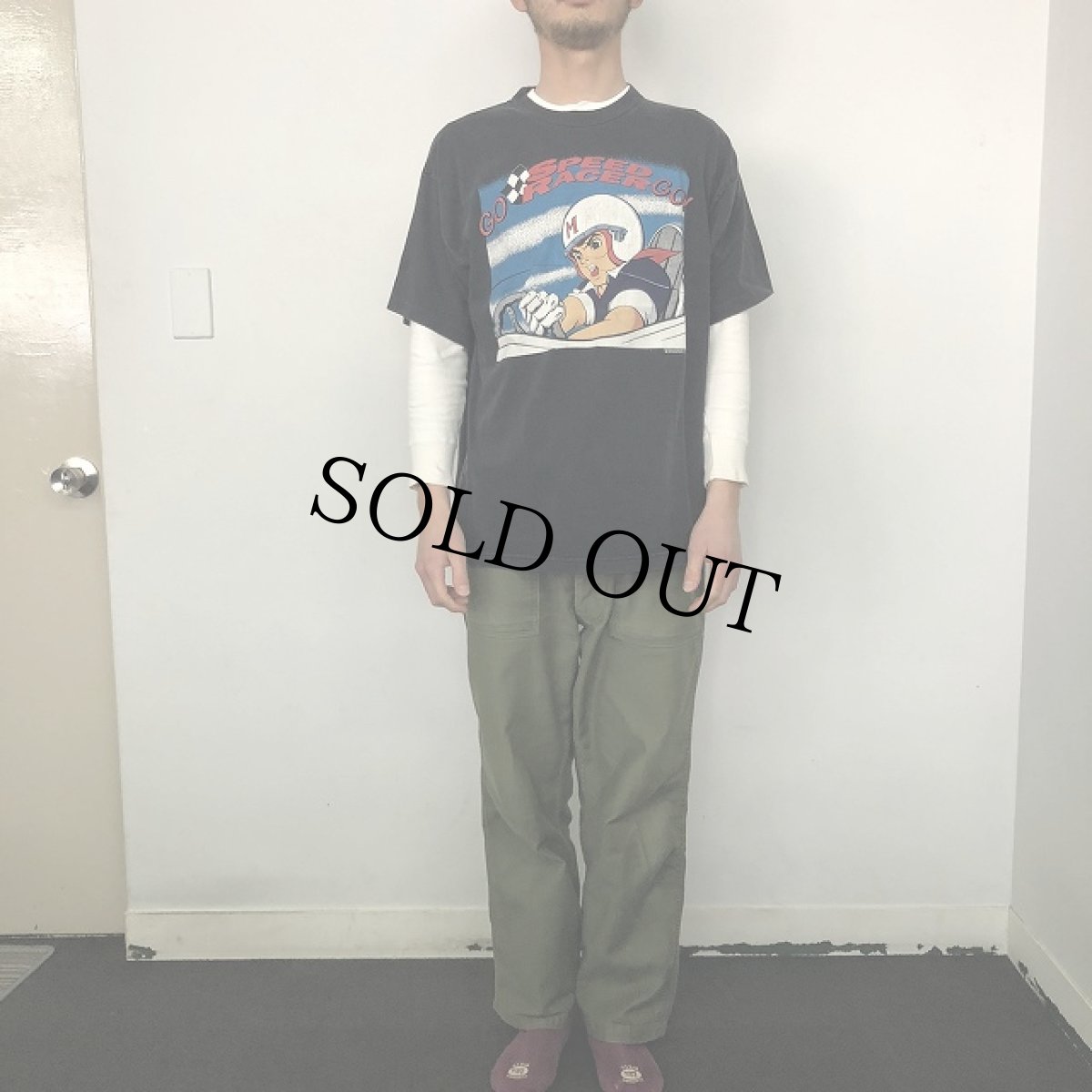 画像2: 90's USA製 SPEED RACER アニメキャラ プリントTシャツ XL (2)