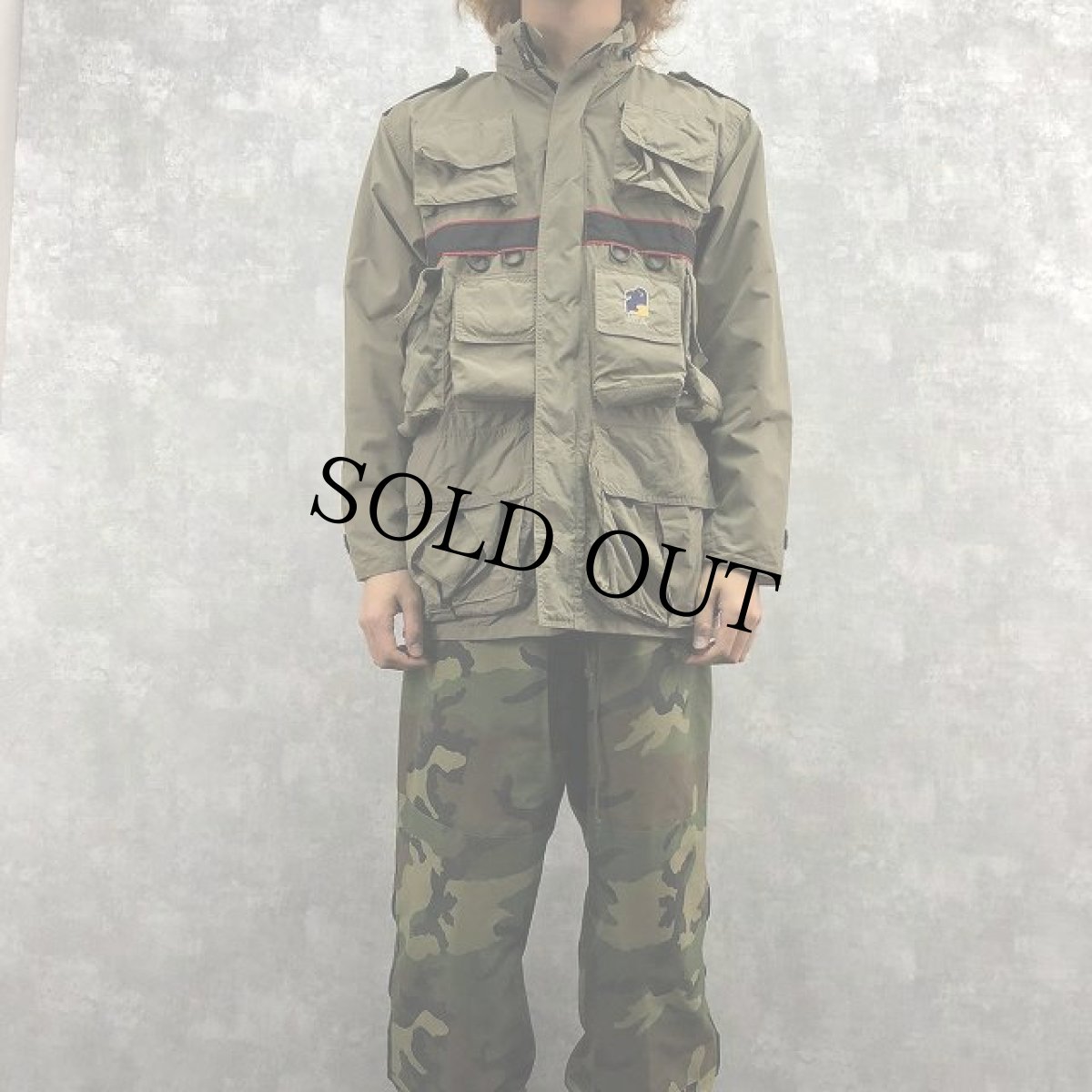 画像3: 90's LION'S HOLLOW USA製 マルチポケット フィッシングジャケット S (3)